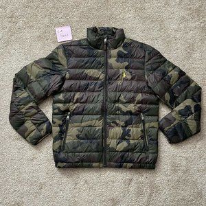 Polo Ralph Lauren DOWN Jacket Full Zip PACKABLE Puffer Lightweight Men’s Small